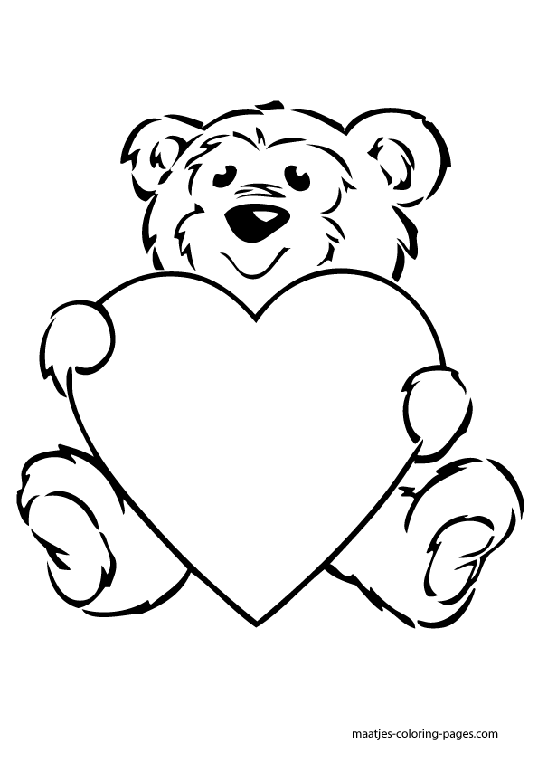 Valentines day coloring pages for kids