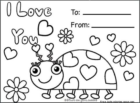 Be my valentine coloring pages
