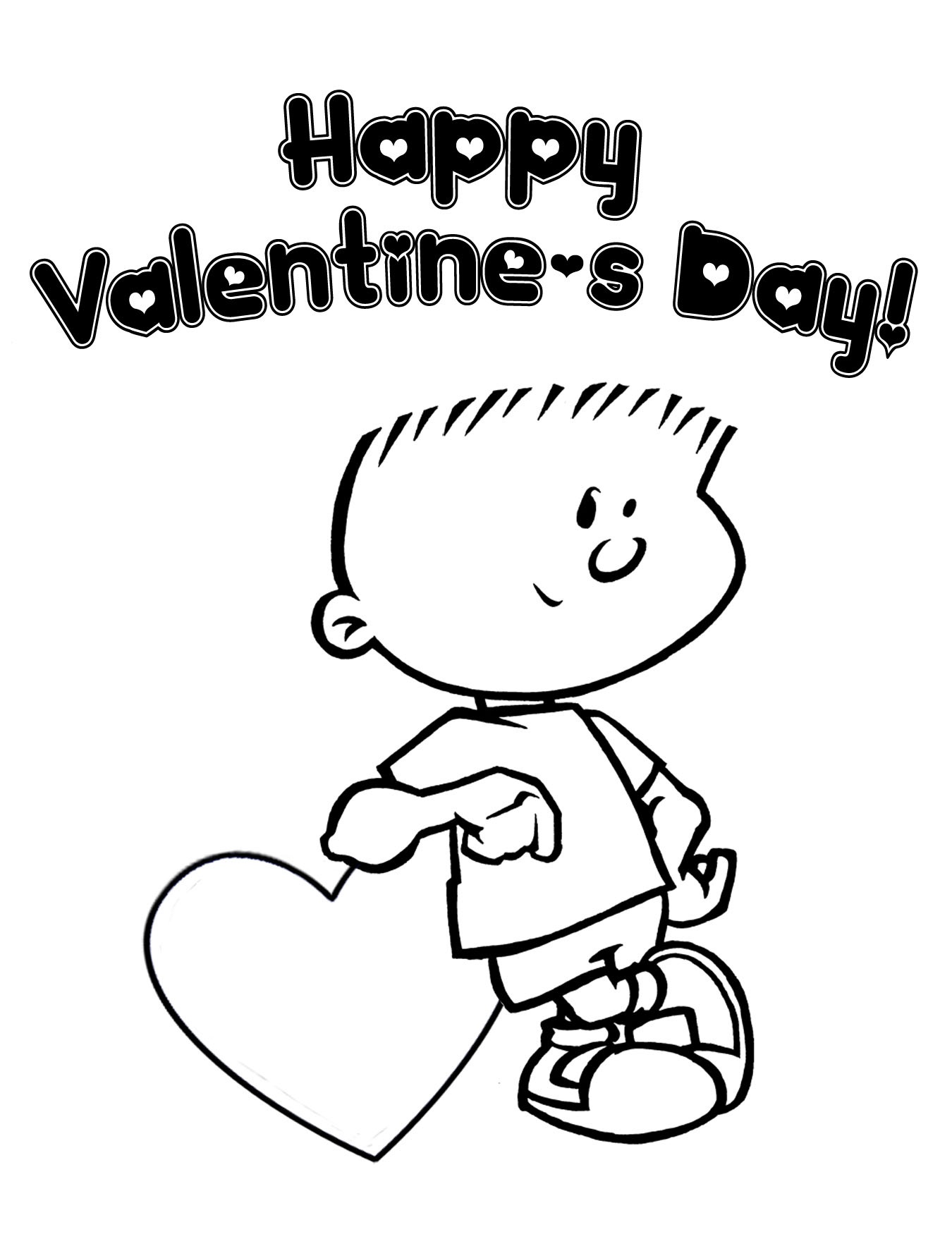 Free printable valentine coloring pages for kids