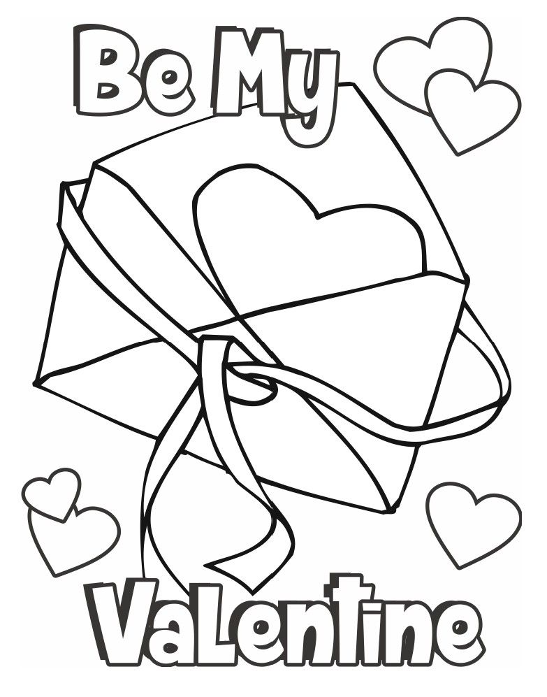 Valentine coloring page card libro de colores manualidades libros para colorear