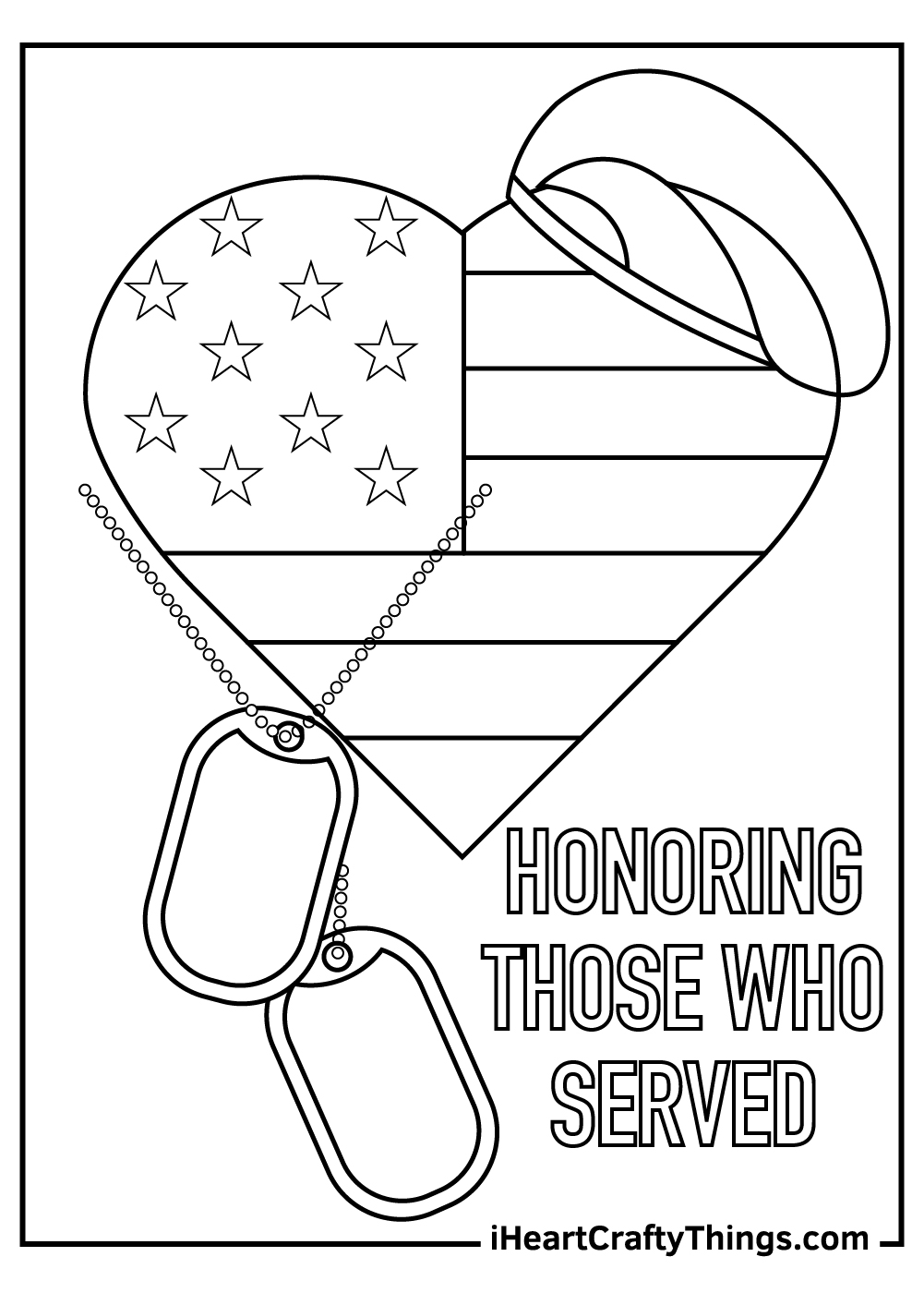 Veterans day coloring pages free printables