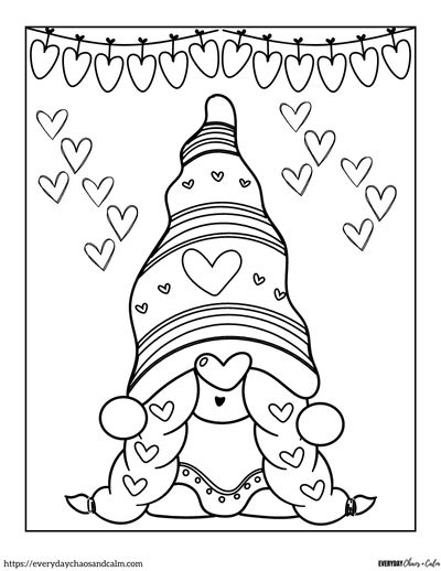 Free valentine coloring pages for kids