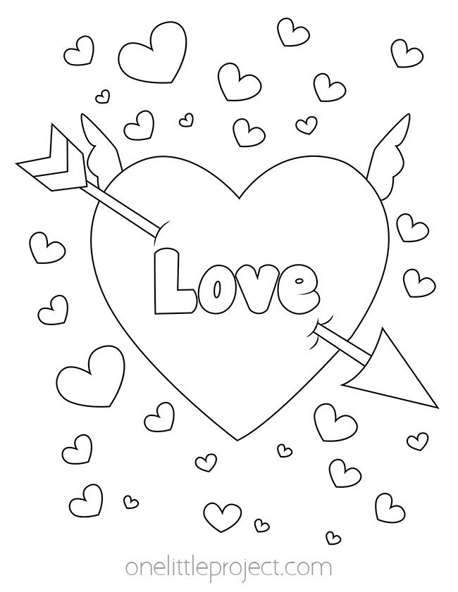 Valentines day coloring pages free printable valentines coloring sheets