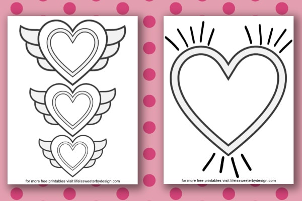 Heart coloring pages