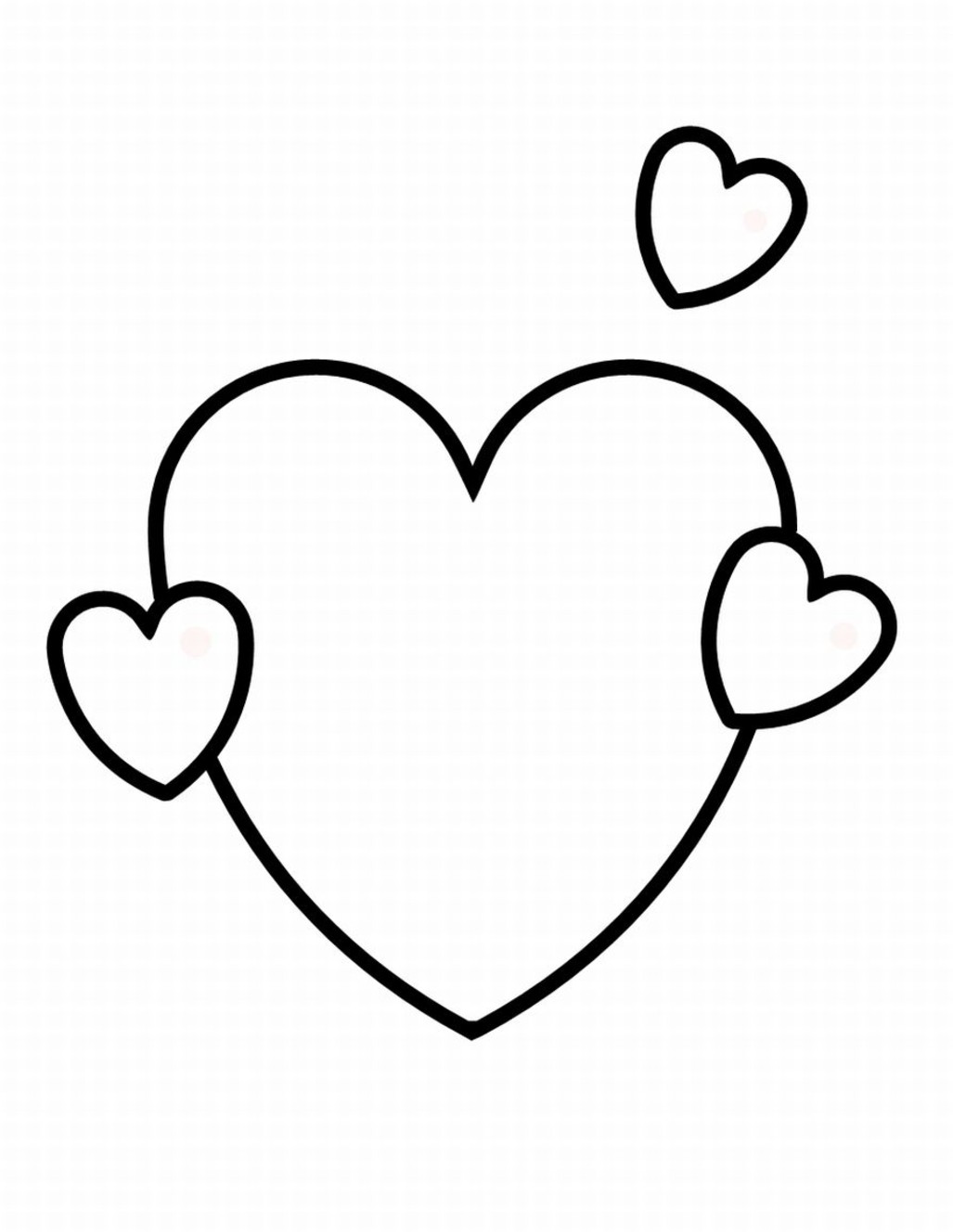 Valentine heart coloring pages