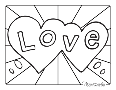 Adorable heart coloring pages for kids adults