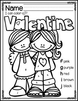 Free valentines day color by letter by mrs jones creation station