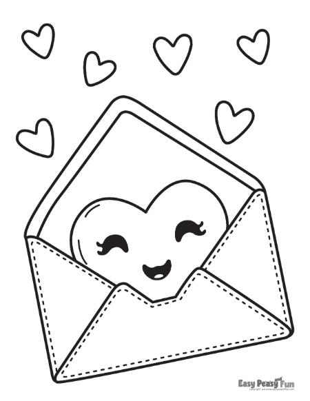 Printable valentines day coloring pages