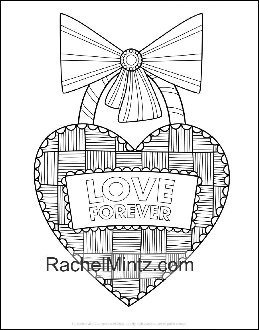 Romantic love pages coloring book for adults beautiful valentin â rachel mintz coloring books