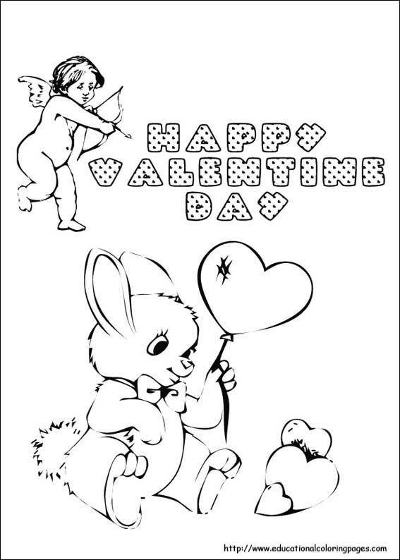 Valentines day coloring