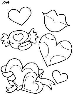 Valentines day free coloring pages