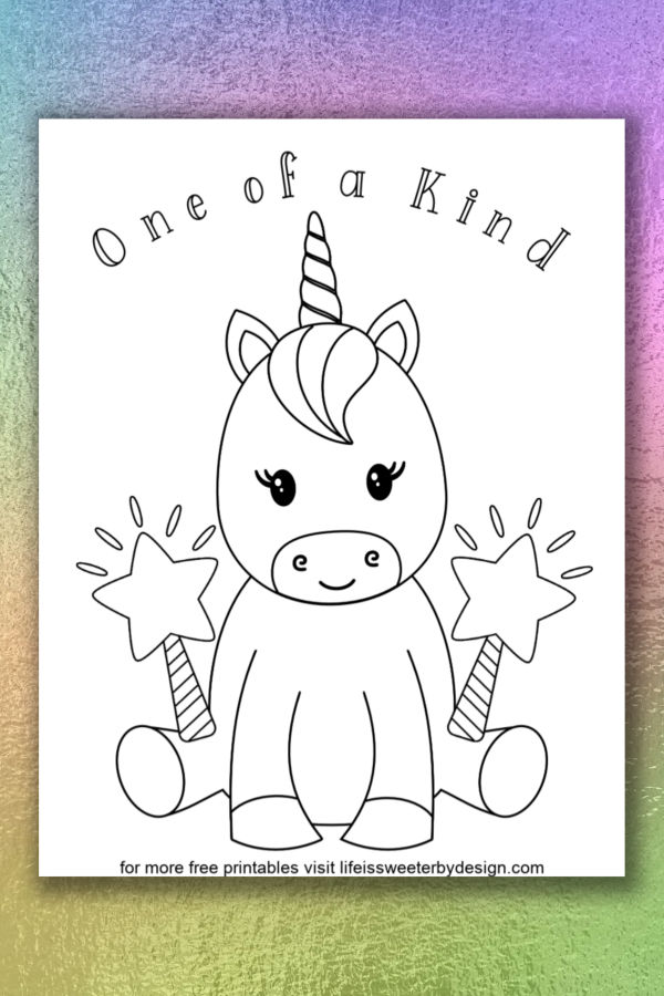 Unicorn coloring pages