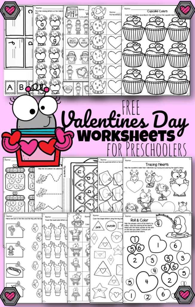 Ð tons of free printable valentines day worksheets