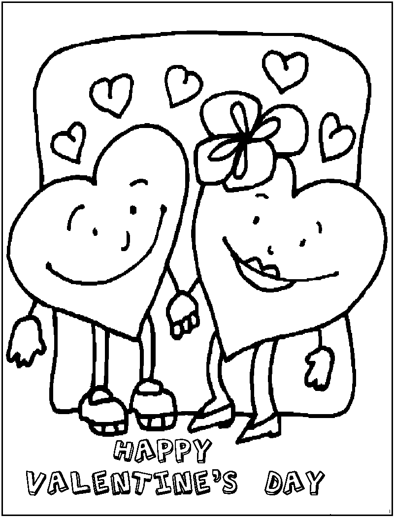 Free printable valentine coloring pages for kids