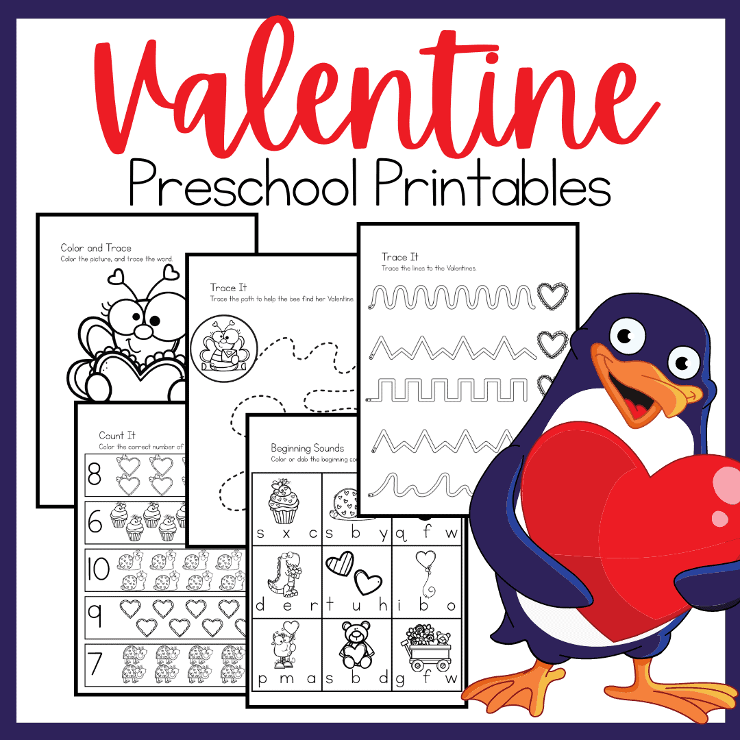 No prep valentine printables