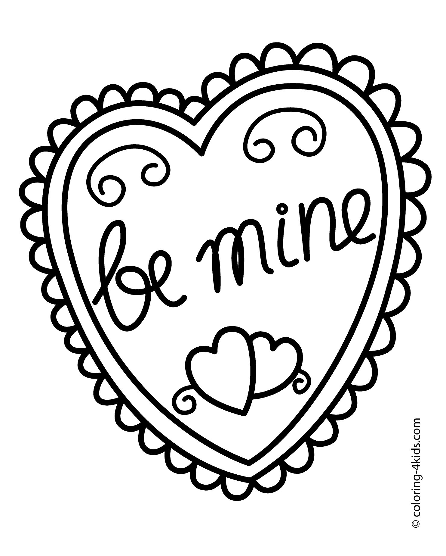 Valentines day heart coloring pages for kids printable free valentine coloring pages heart coloring pages valentines day coloring page