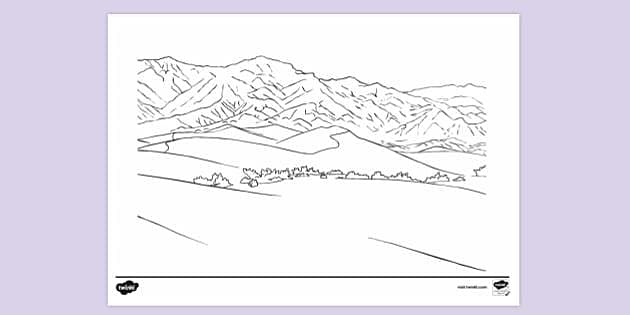 Death valley colouring sheet colouring sheets