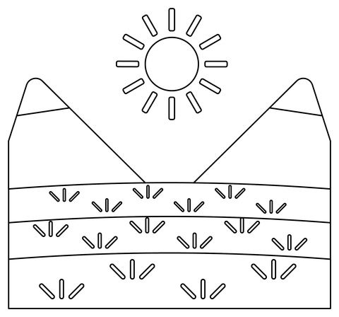 Valley coloring page free printable coloring pages