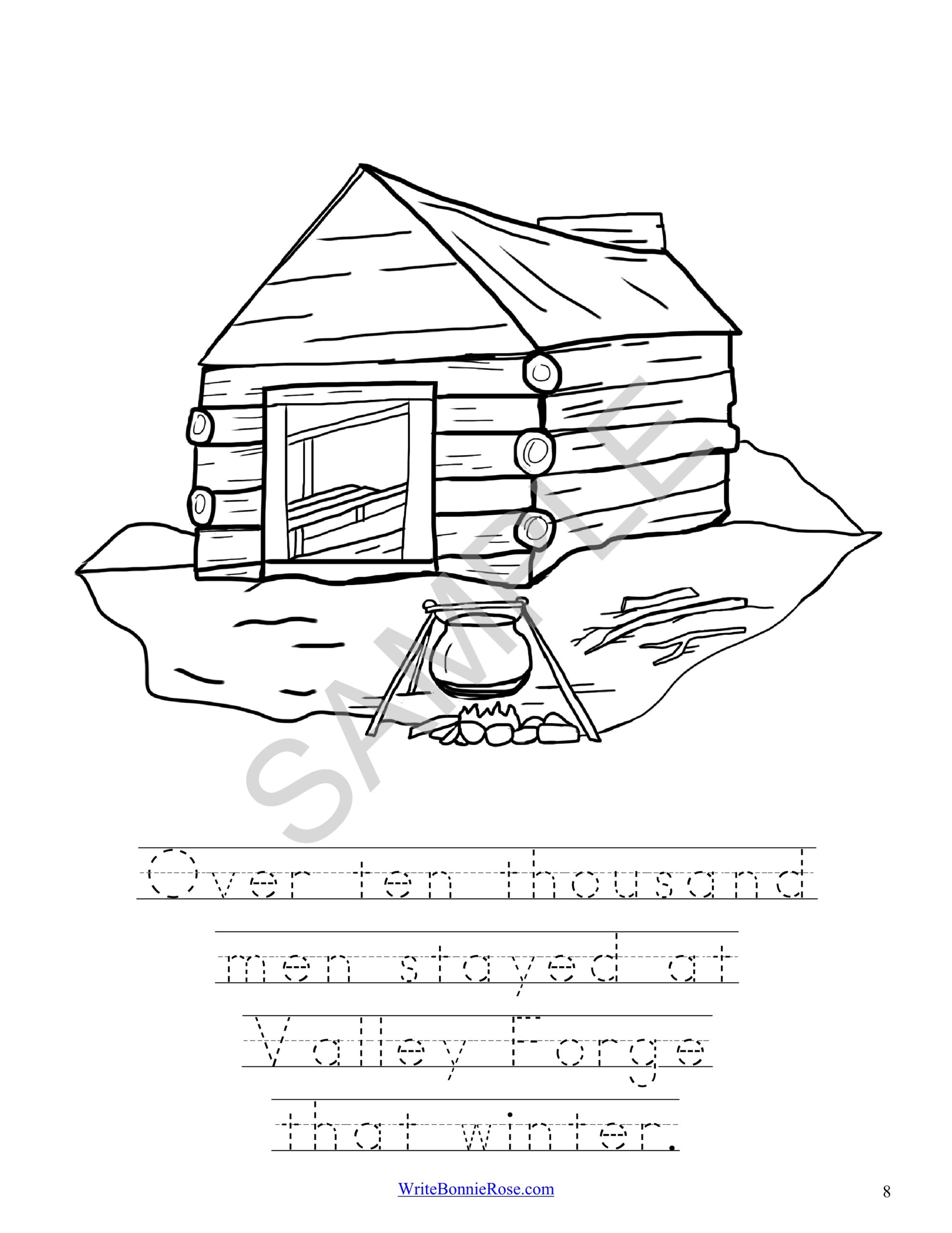 Valley forge coloring book