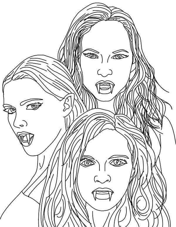 Vampire coloring pages pdf to print