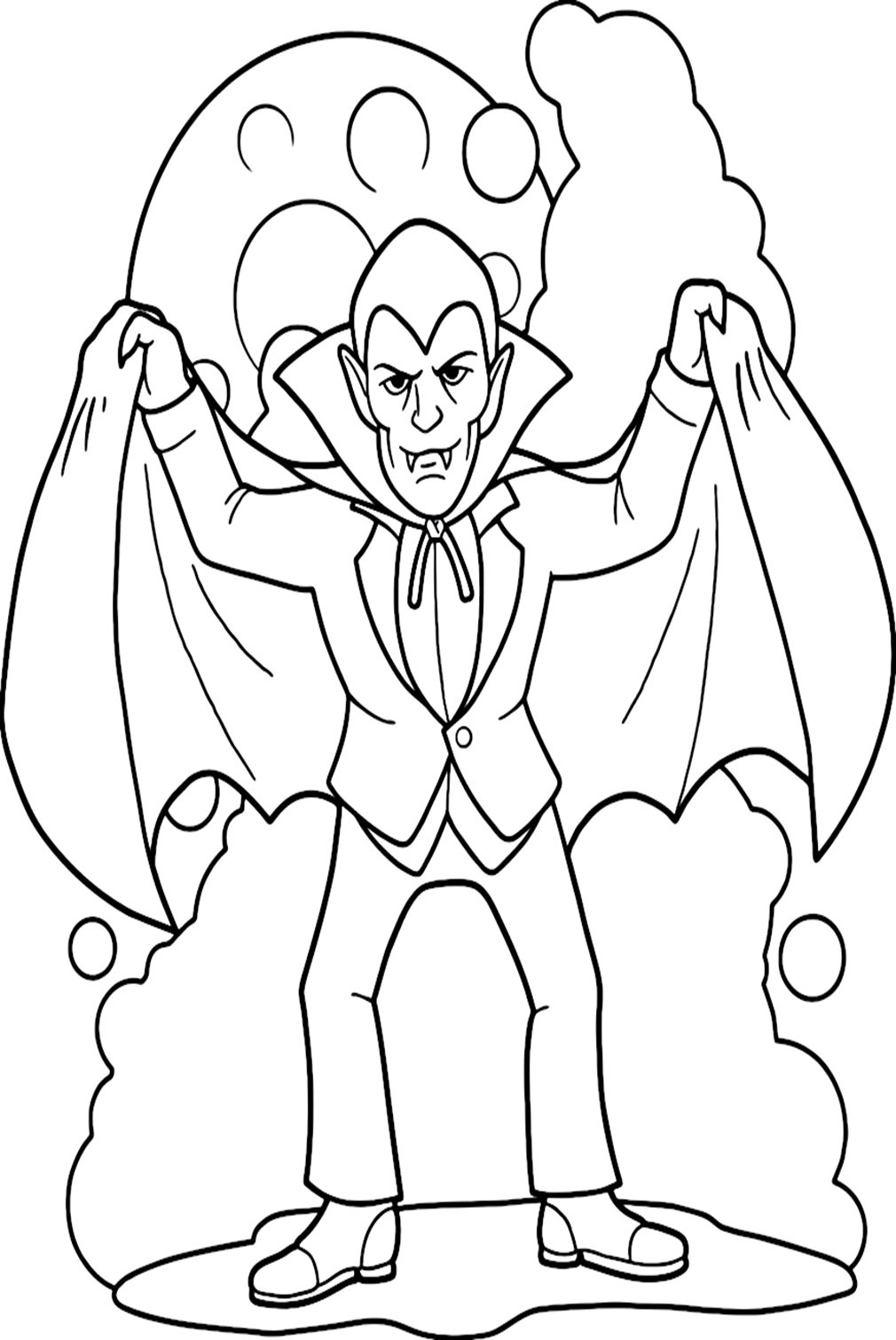 Vampire coloring pages