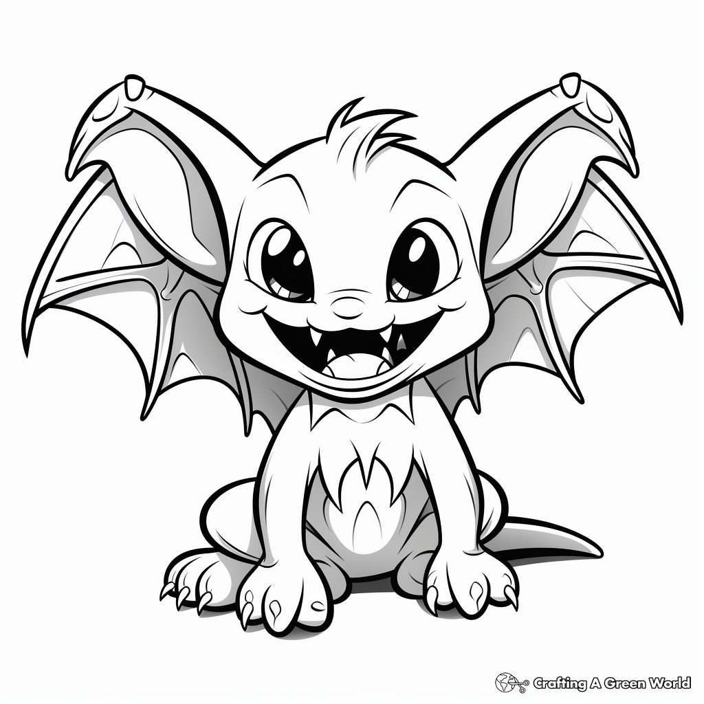 Vampire bat coloring pages