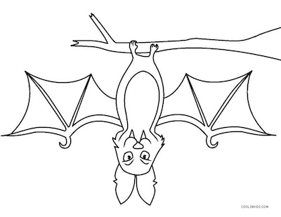 Cute bat coloring pages you can print for free