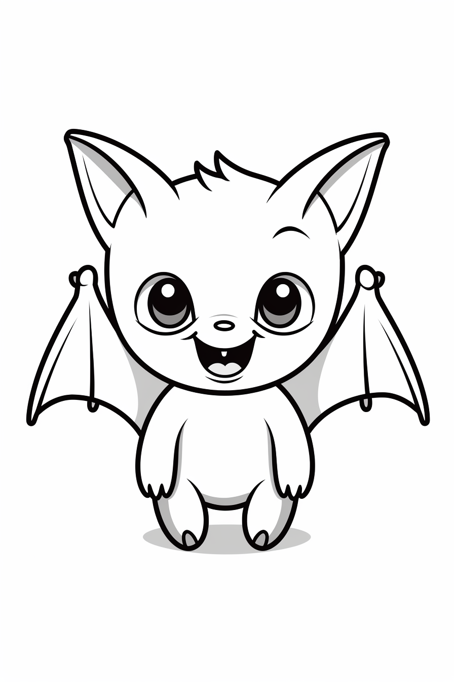 Vampire bat as coloring template download free coloring pages and templates for kids