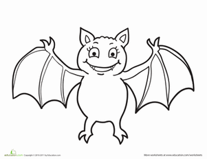 Vampire bat worksheet education bat coloring pages vampire bat coloring pages