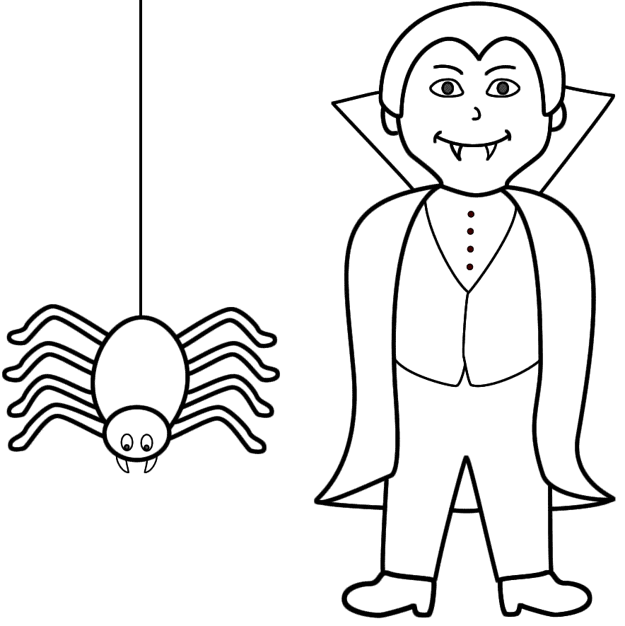 Vampire coloring pages to download and print for free