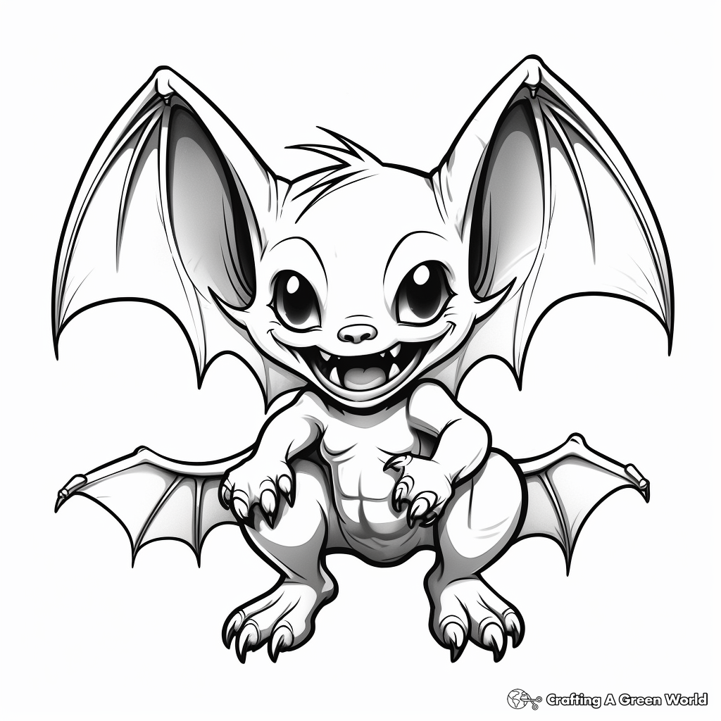 Vampire bat coloring pages