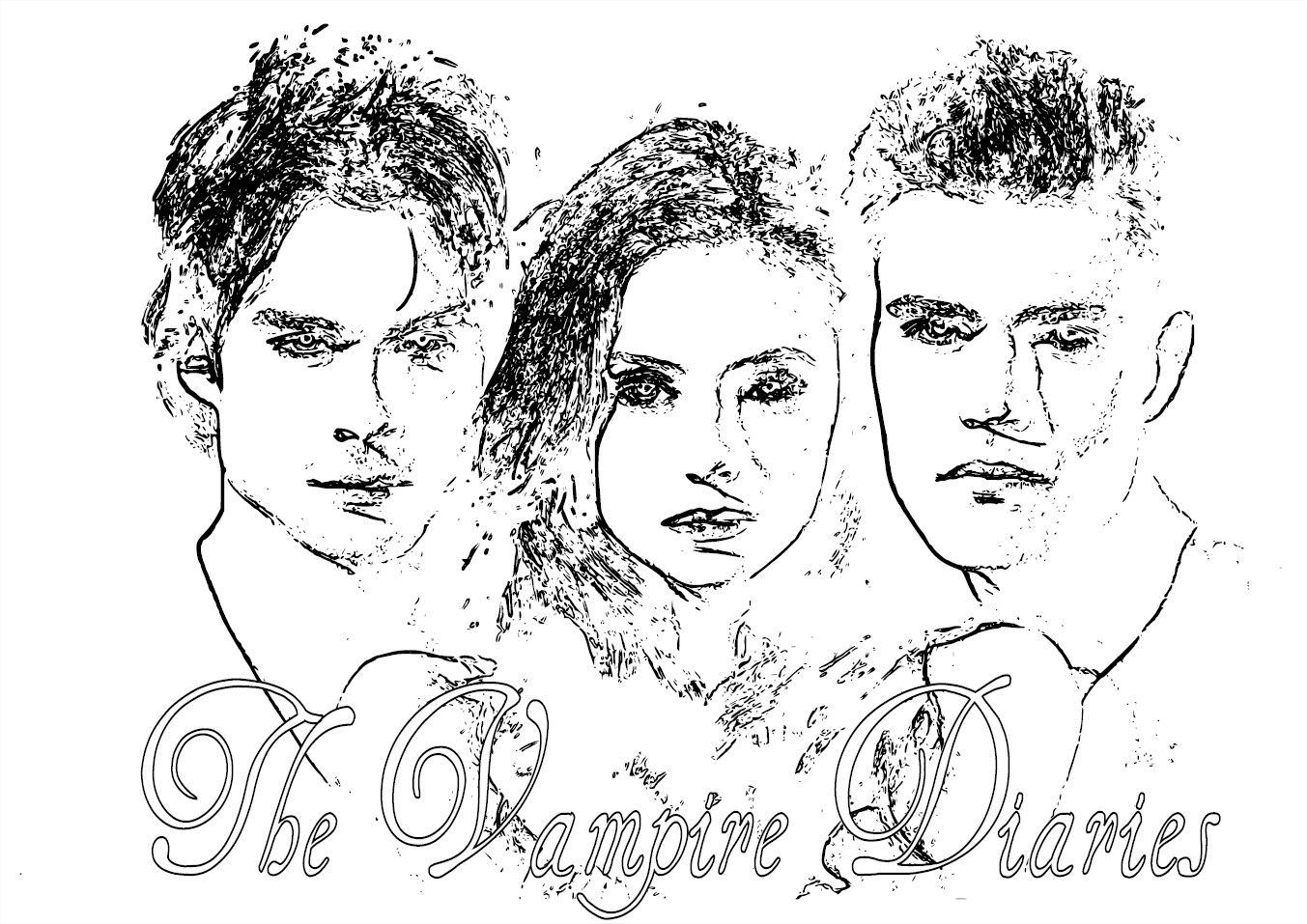 Vampire diaries coloring pages coloring pages adult coloring pages vampire diaries