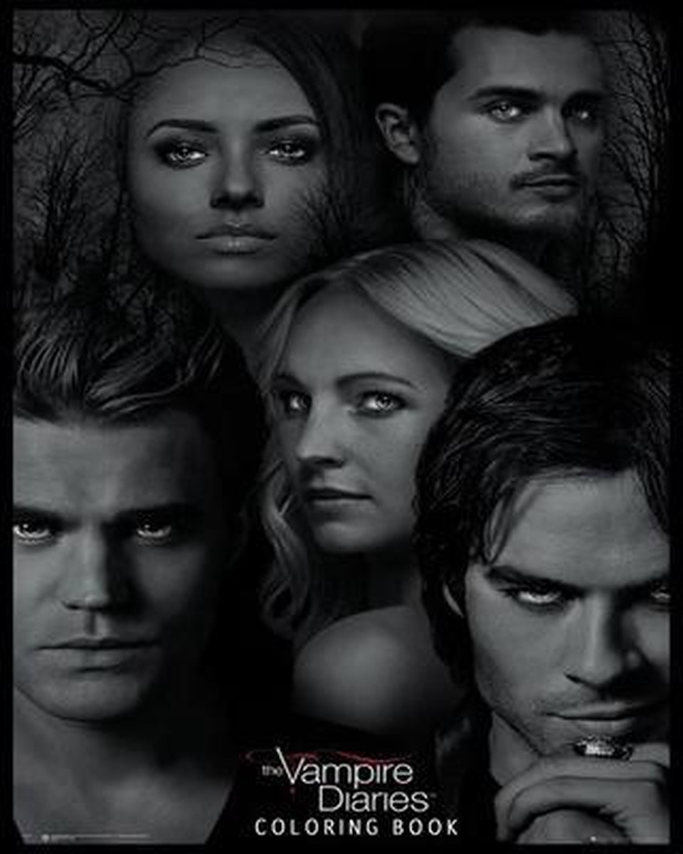 Vampire diaries coloring book ourda tec livres