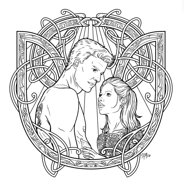 Buffy the vampire slayer adult coloring book profile dark horse ics