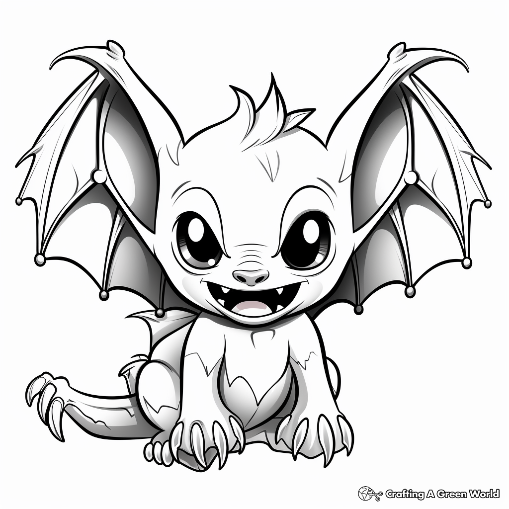 Vampire bat coloring pages