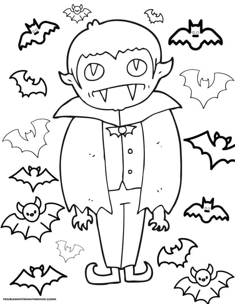 Halloween coloring pages free printable