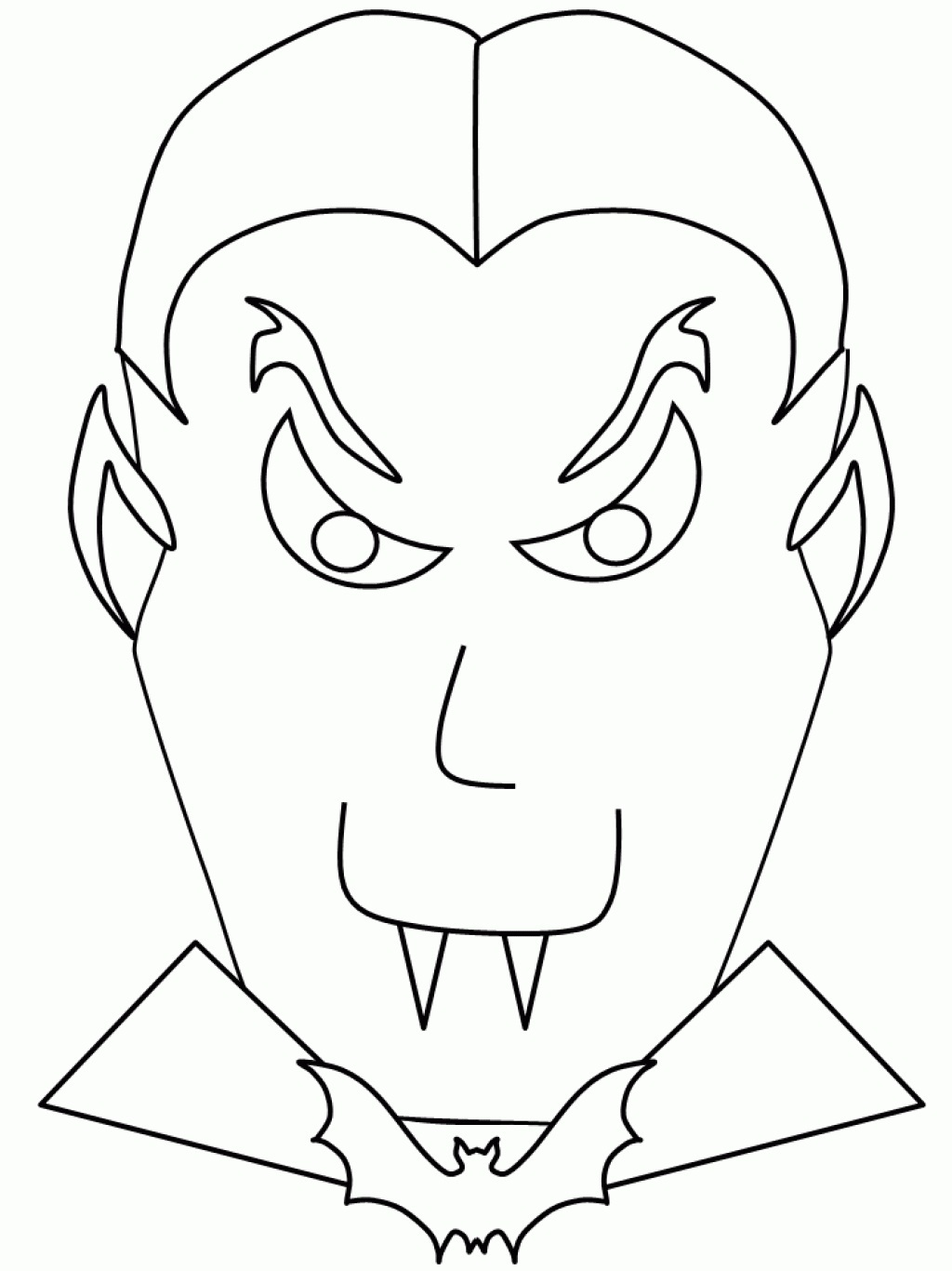 Free printable vampire coloring pages for kids