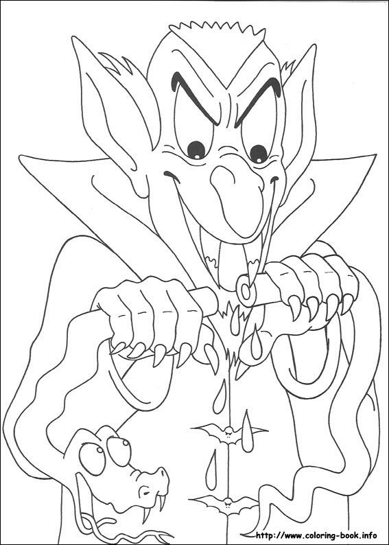 Halloween coloring picture