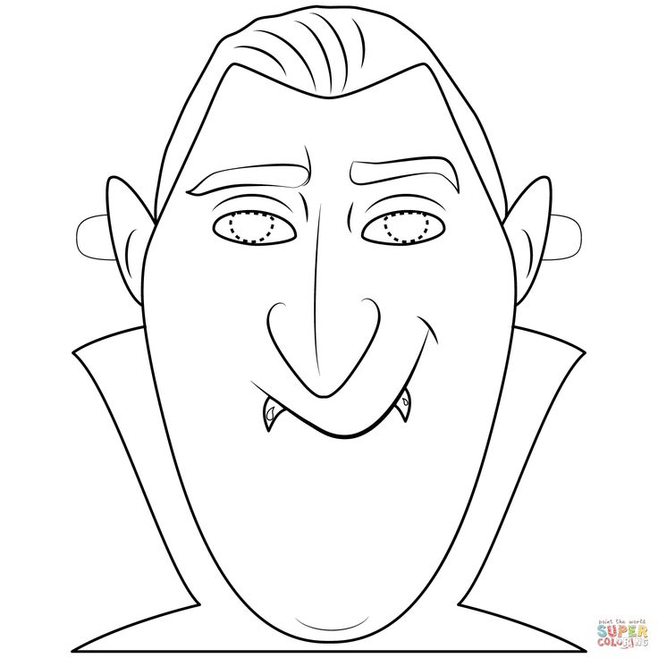 Dracula mask coloring page free printable coloring pages free printable coloring pages coloring pages printable coloring pages