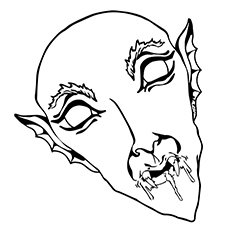 Top free printable vampire coloring pages online