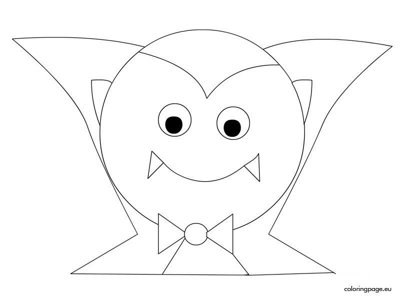 Vampire coloring page