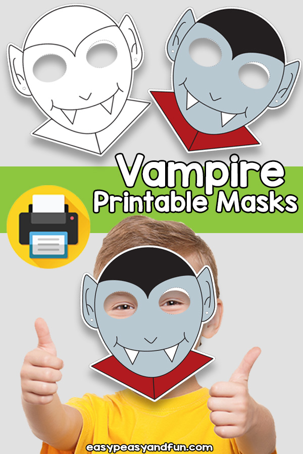 Printable vampire mask template â easy peasy and fun hip