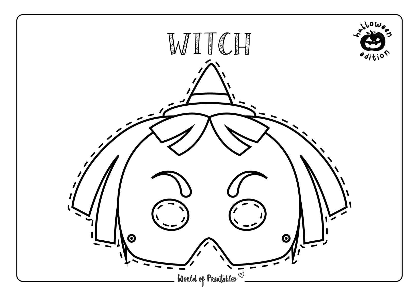 Halloween mask printables