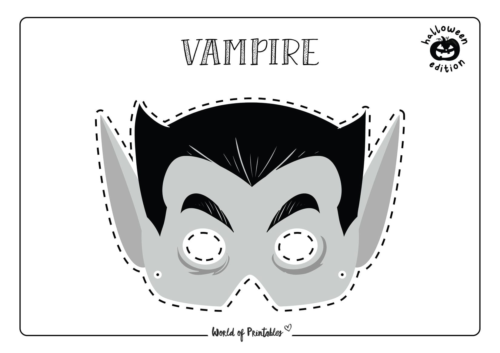 Halloween mask printables