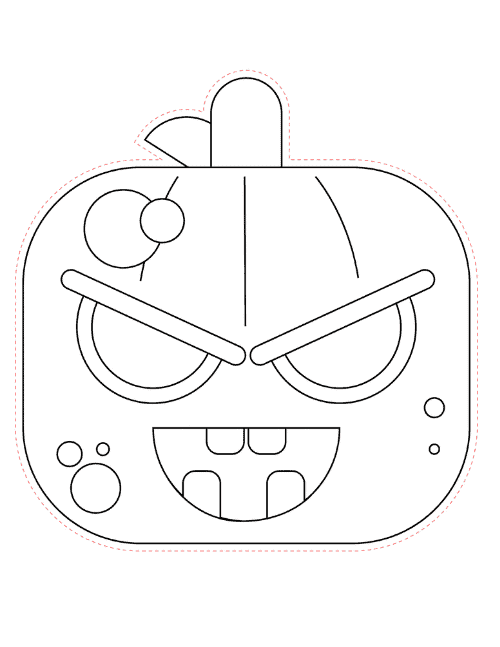 Scary halloween mask printable templates