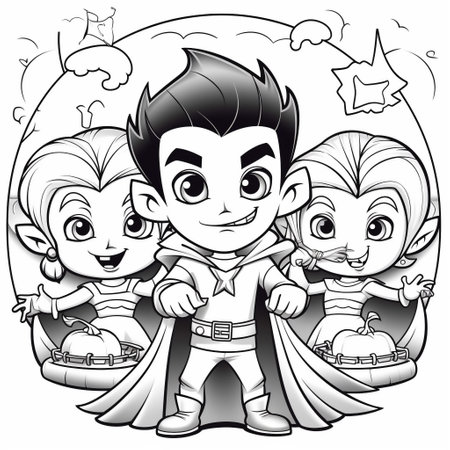 Free vampire coloring pages photos and vectors