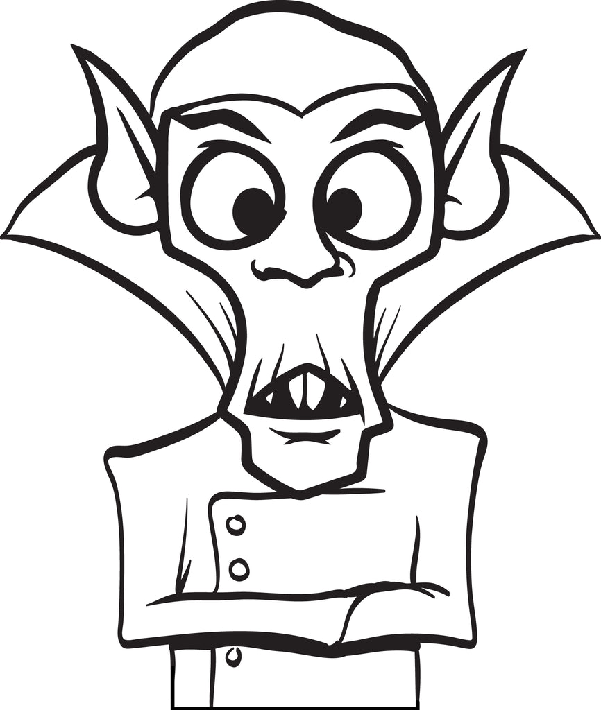 Printable dracula coloring page for kids â