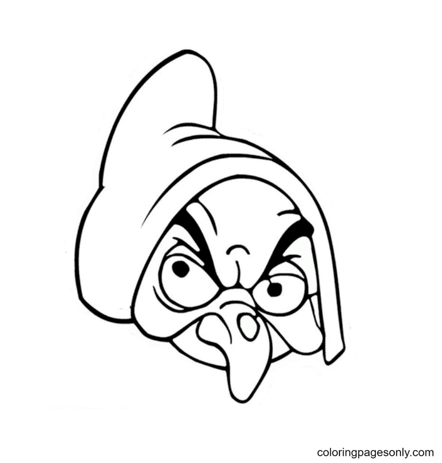 Vampire mask coloring page