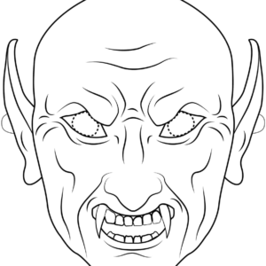 Halloween masks coloring pages printable for free download