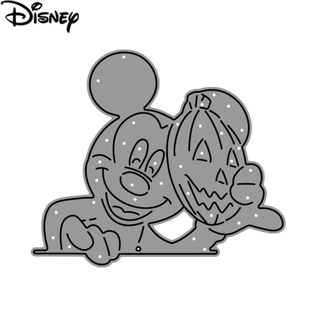 Mickey mouse halloween pumpkin mask metal cutting dies disney die cuts for diy scrapbooking embossing cards crafts new